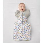 Swaddle UP Transition Bag (Winter Warm 2.5 tog) - Happy Hats White (大碼) - Love To Dream