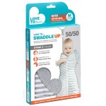 Swaddle UP Transition Bag Original (1.0 tog) - Grey Stripe (L) - Love To Dream - BabyOnline HK