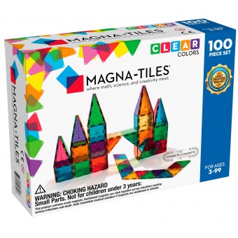 Magna-Tiles - Clear Colors 100-Piece Set