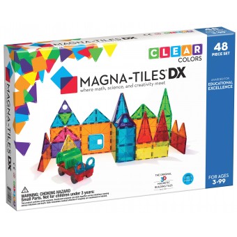 Magna-Tiles - Clear Colors 48-Piece Deluxe Set