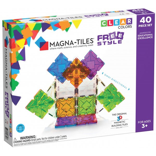 Magna-Tiles - Freestyle 40-Piece Set - Magna-Tiles - BabyOnline HK