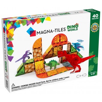 Magna-Tiles - Dino World 40-Piece Set