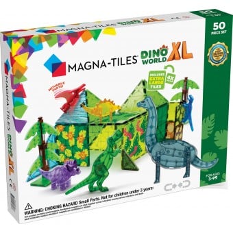 Magna-Tiles - Dino World XL 50-Piece Set