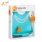 Baby Bib - Tiffany Blue with Pearls - Make My Day - BabyOnline HK