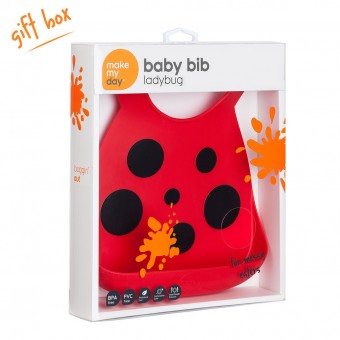 Baby Bib - Buggin-Out (Ladybug)