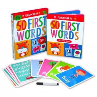 Wipe Clean Flashcards - 50 First Words