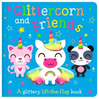A Glittery Lift-the-Flap Board Book - Glittercorn and Friends