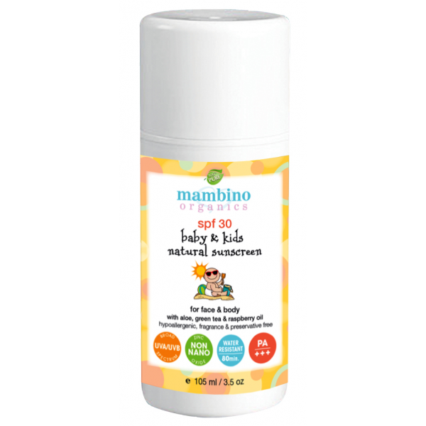SPF30 Baby & Kids Natural Sunscreen 105ml - Mambino - BabyOnline HK