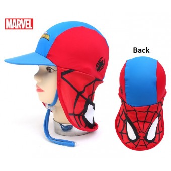 Marvel Spiderman - Children Swimming Flap Cap