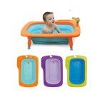 可摺式嬰兒浴盆 - 橙/粉藍色 - Mathos Loreley - BabyOnline HK
