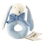 Soft Ring Rattle (Organic) - Blue - Oscar the Bunny - Maud N Lil - BabyOnline HK
