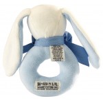 Soft Ring Rattle (Organic) - Blue - Oscar the Bunny - Maud N Lil - BabyOnline HK