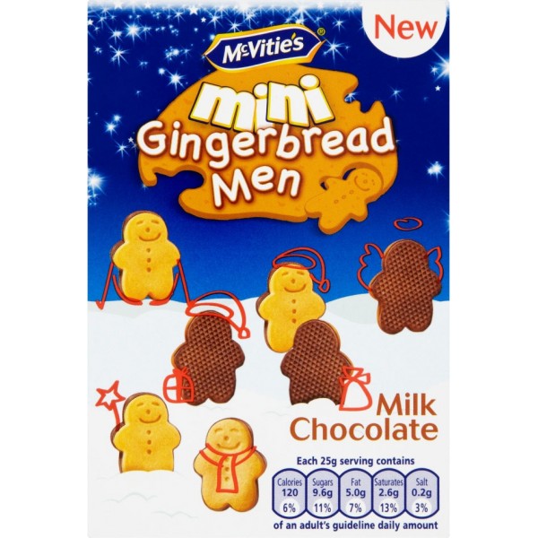 Mini Gingerbread Men (Milk Chocolate) 100g - McVitie's - BabyOnline HK