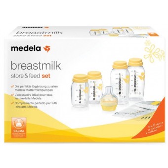 Breast Milk Store and Feed Set