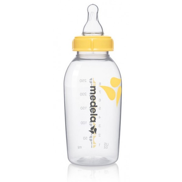 Breastmilk Bottle 250ml (8oz) with M Size Teat - Medela - BabyOnline HK