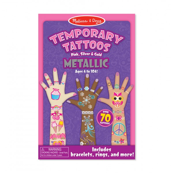 Temporary Tattoos - Metallic - Melissa & Doug - BabyOnline HK