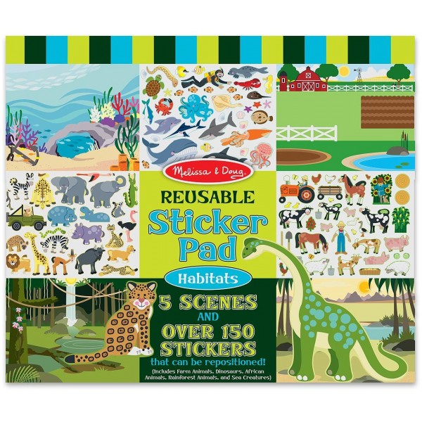 Reusable Sticker Pad - Habitats - Melissa & Doug - BabyOnline HK