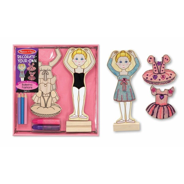 Magnetic-Wooden-Outfit - Decorate-Your-Own - Ballerina Fashions - Melissa & Doug - BabyOnline HK