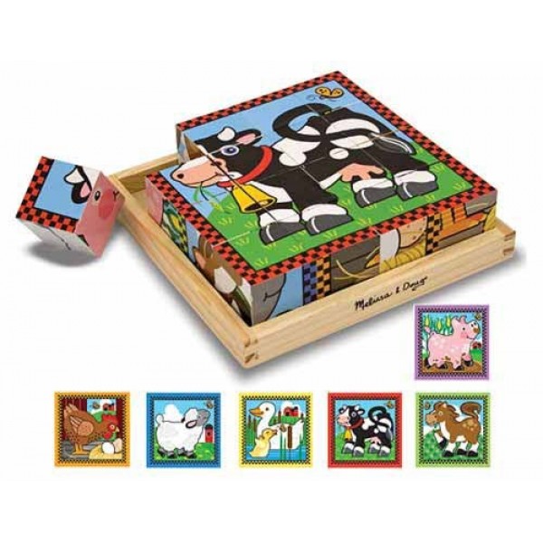 Farm Cube Puzzle - Melissa & Doug - BabyOnline HK