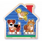 House Pets Jumbo Knob Puzzle - Melissa & Doug - BabyOnline HK