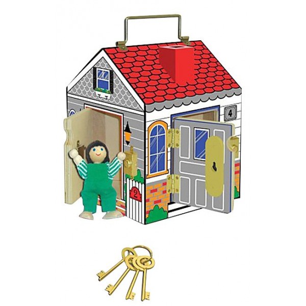 Deluxe Wooden Doorbell House - Melissa & Doug - BabyOnline HK