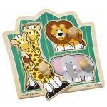 Jungle Friends Jumbo Knob Puzzle - 3 Pieces - Melissa & Doug - BabyOnline HK