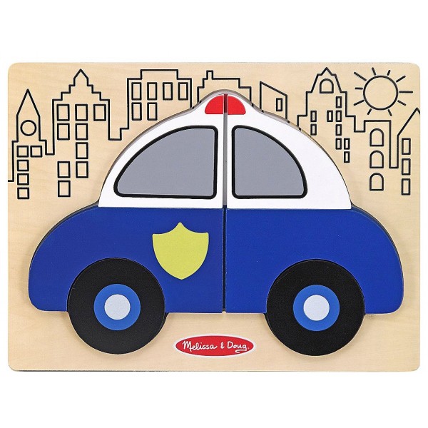 My 1st Chunky Puzzle - Police Car - Melissa & Doug - BabyOnline HK