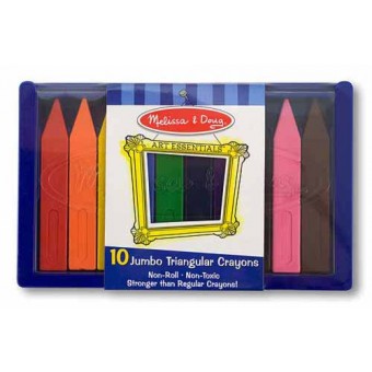 Jumbo Triangular Crayons (10 colors)