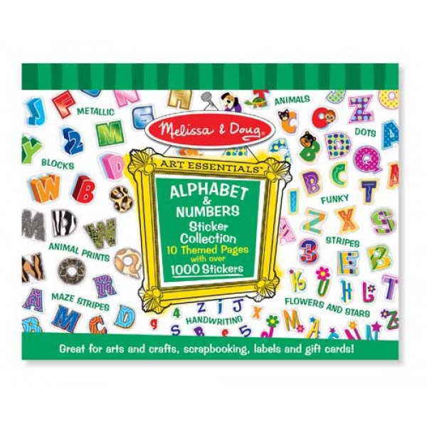 Sticker Collection - Alphabet and Numbers (1000 stickers) - Melissa & Doug - BabyOnline HK