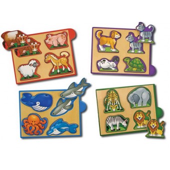 Animals Mini-Puzzle-Pack