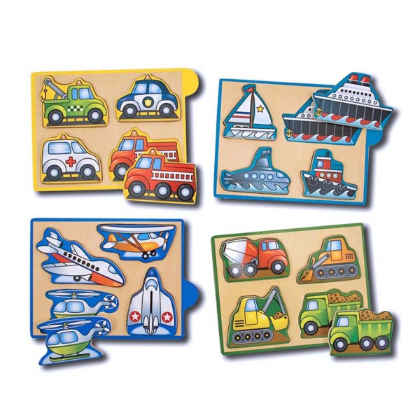 Vehicles Mini-Puzzle-Pack - Melissa & Doug - BabyOnline HK