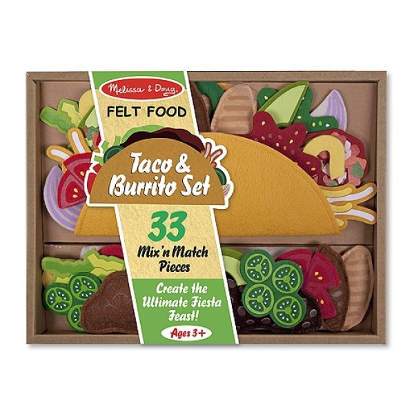 Felt Food - Taco & Burrito Set (3+) - Melissa & Doug - BabyOnline HK