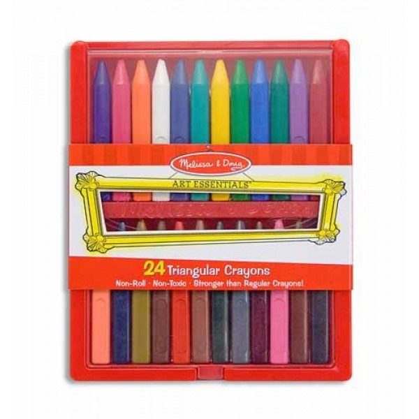 24 Triangular Crayons - Melissa & Doug - BabyOnline HK