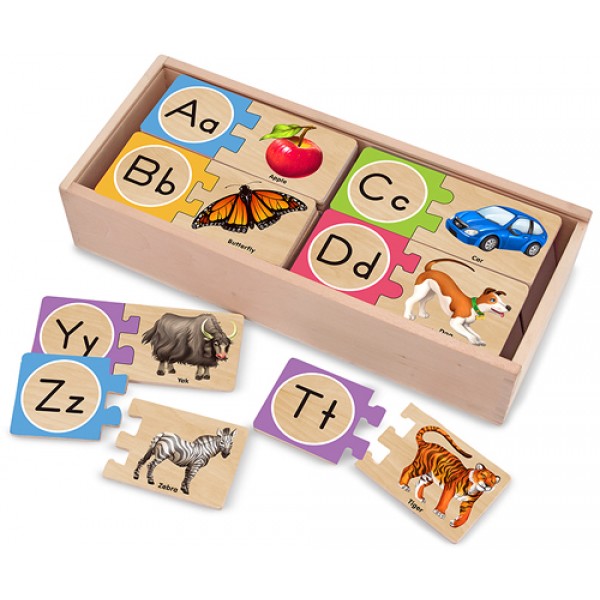 Self-Correcting A-Z Letter Wooden Puzzles - Melissa & Doug - BabyOnline HK