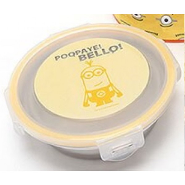 Despicable Me - Stainless Steel Bowl with Lid 370ml - Minion - BabyOnline HK