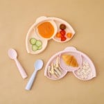 天然寶貝兒童學習餐具 聰明矽膠分隔盤 - 薄荷 - Miniware - BabyOnline HK