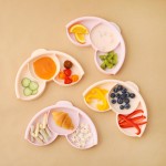 天然寶貝兒童學習餐具 聰明矽膠分隔盤 - 棉花糖 - Miniware - BabyOnline HK