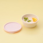 天然聚乳酸兒童碗套裝 (附吸盤) - 香草x棉花糖 - Miniware - BabyOnline HK