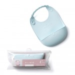 Silibib 嬰兒膠矽圍兜 - 藍色 - Miniware - BabyOnline HK