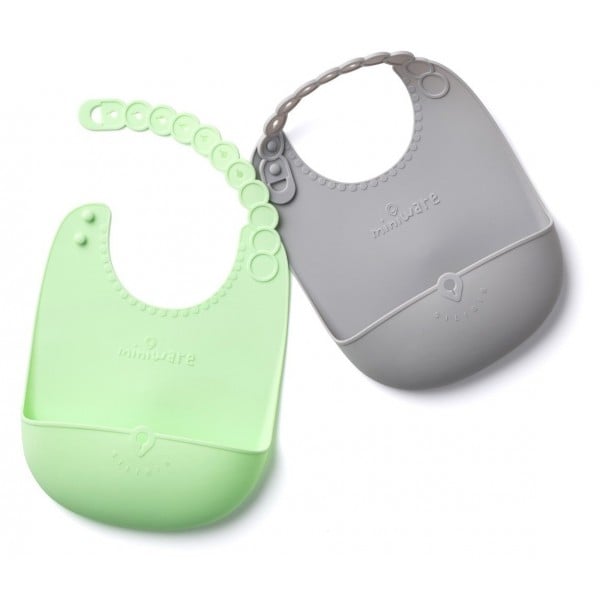 Silibib - Key Lime/Grey - Miniware - BabyOnline HK