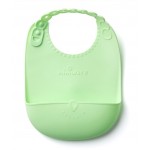 Silibib 嬰兒膠矽圍兜 - 綠色/灰色 - Miniware - BabyOnline HK