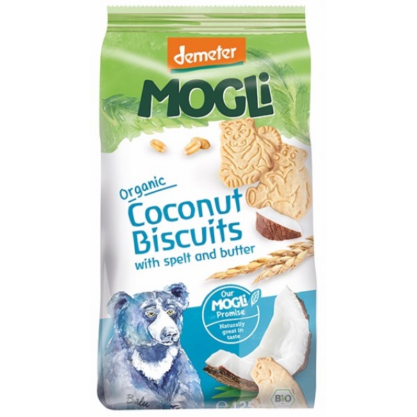 Organic Bear Coconut Biscuit 125g - Mogli - BabyOnline HK