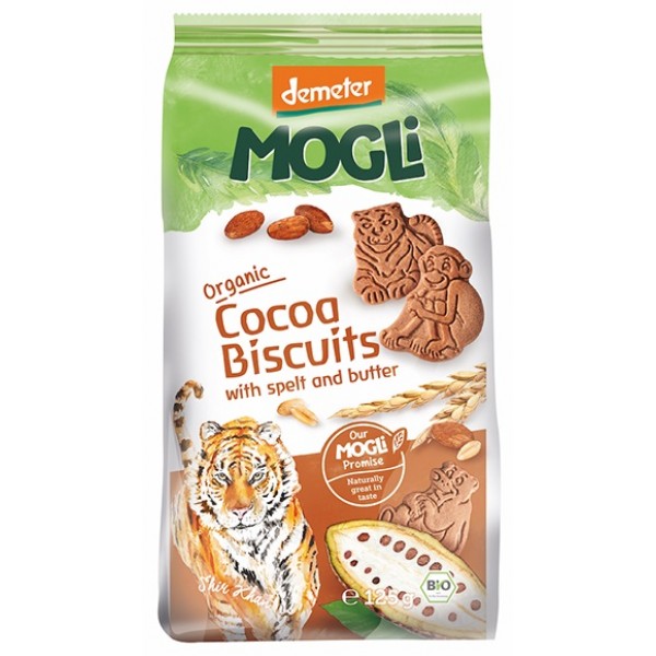 Organic Cocoa Biscuits 125g - Mogli - BabyOnline HK