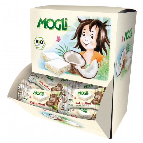 Organic Mini Coconut Bar 12.5g (Box of 50) - Mogli - BabyOnline HK