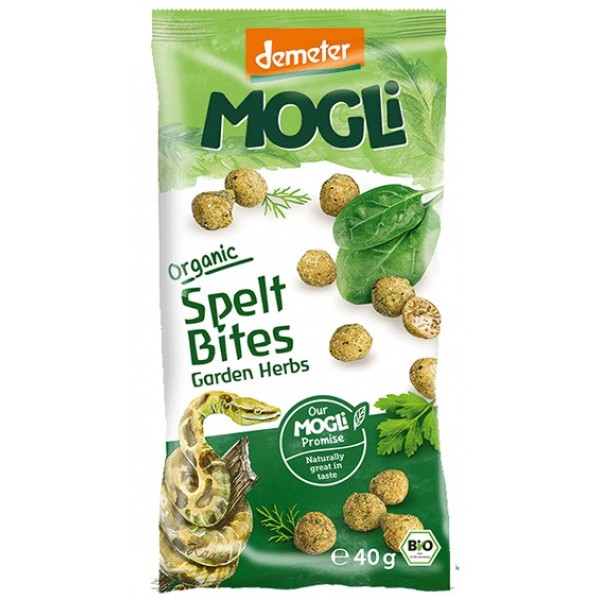 Organic Spelt Bites Garden Herbs 40g - Mogli - BabyOnline HK
