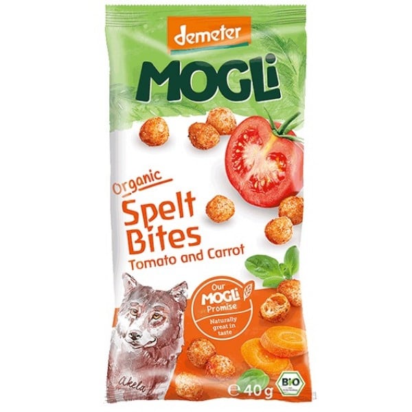 Organic Spelt Bites Tomato & Carrot 40g - Mogli - BabyOnline HK