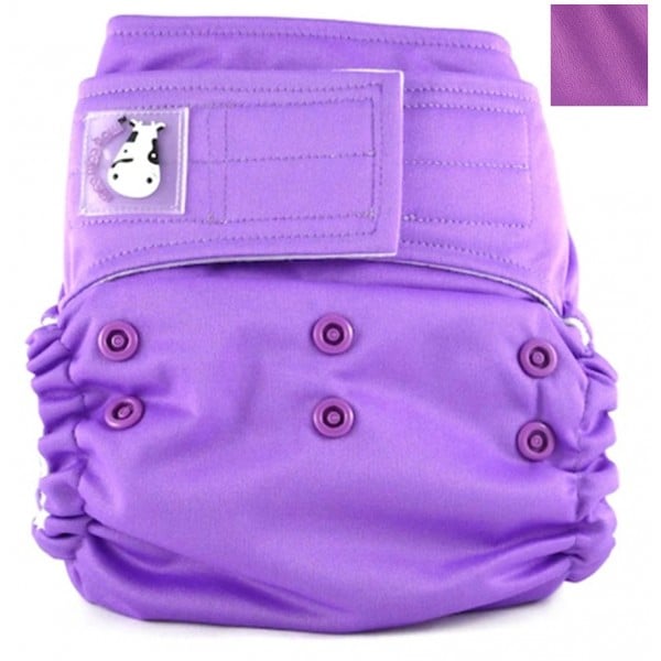Cloth Diaper One Size Aplix - Violet - Moo Moo Kow - BabyOnline HK