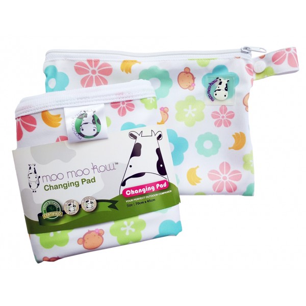 Changing Pad with Travel Bag - Mooky Flower - Moo Moo Kow - BabyOnline HK