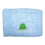 Bamboo Bath Towel (70 x 140cm) - Blue - Moo Moo Kow - BabyOnline HK