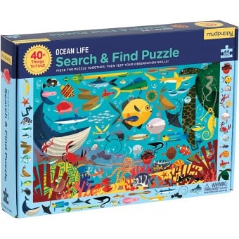 Search & Find Puzzle - Ocean Life (64 pcs)